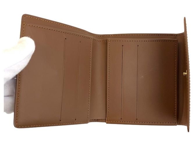 Portafoglio Compatto Louis Vuitton Vernis Marrone - vista 4