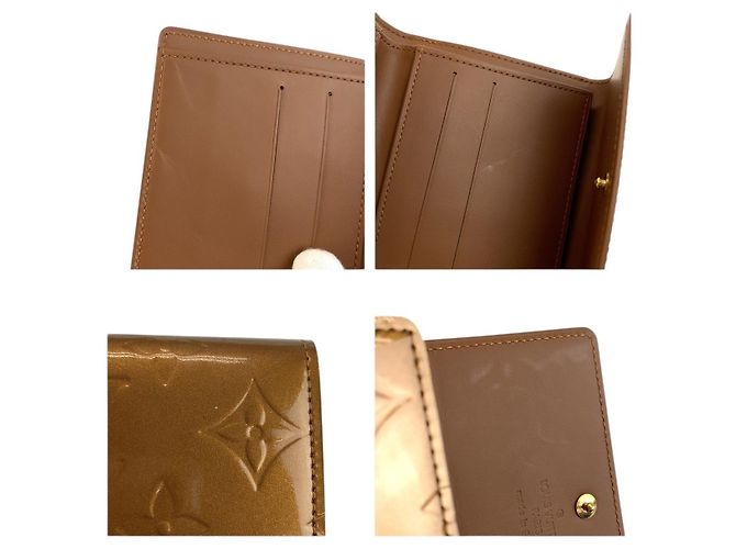 Portafoglio Compatto Louis Vuitton Vernis Marrone - vista 9