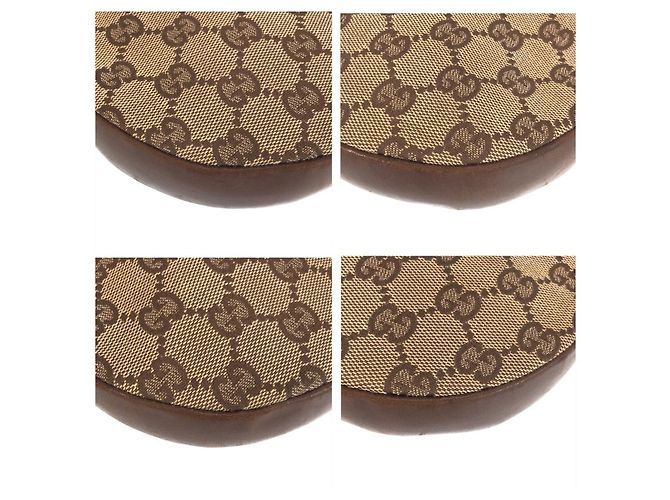 Borsa a Spalla Pochette in Tela GG Gucci Marrone - vista 3