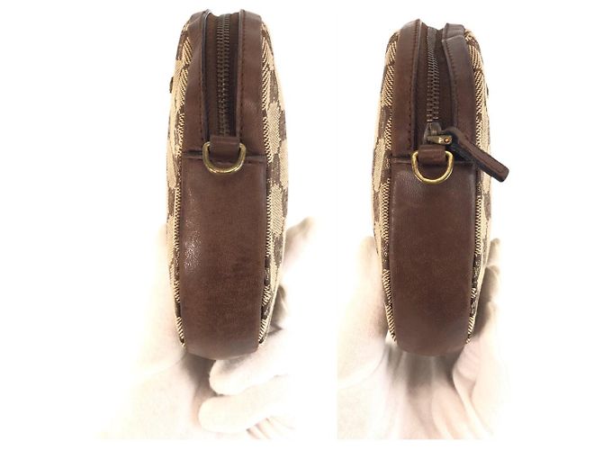 Borsa a Spalla Pochette in Tela GG Gucci Marrone - vista 8
