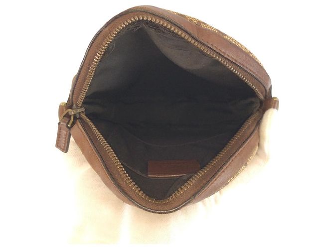 Borsa a Spalla Pochette in Tela GG Gucci Marrone - vista 9
