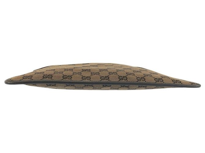 Borsa a tracolla Gucci GG Canvas e pelle Marrone - vista 10