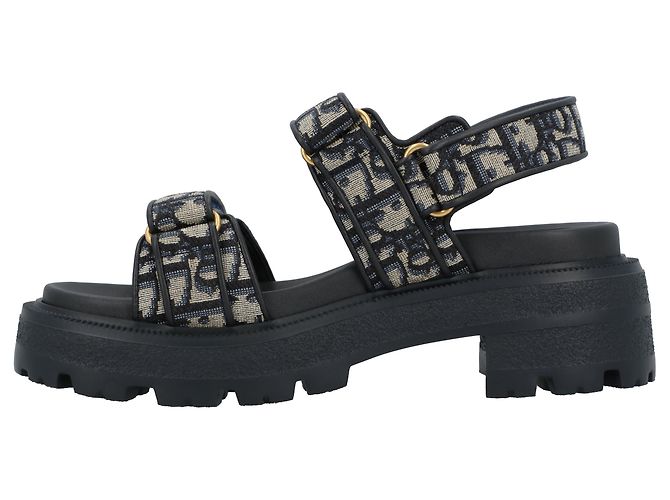 Oblique Sandali con piattaforma Dioract di Dior Nero - vista 2