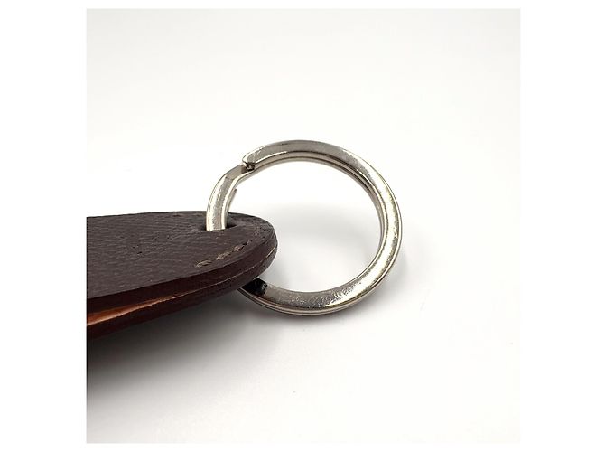 Ring Hermès Portachiavi HERMES Petite Ash Porte-Clé Trous Marrone - vista 5