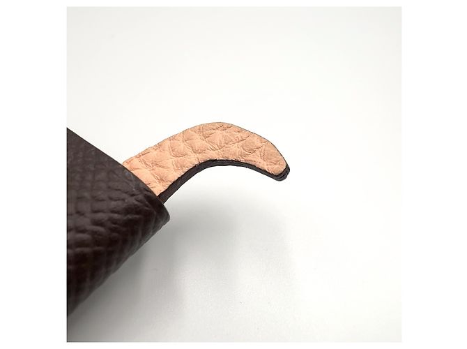 Ring Hermès Portachiavi HERMES Petite Ash Porte-Clé Trous Marrone - vista 6