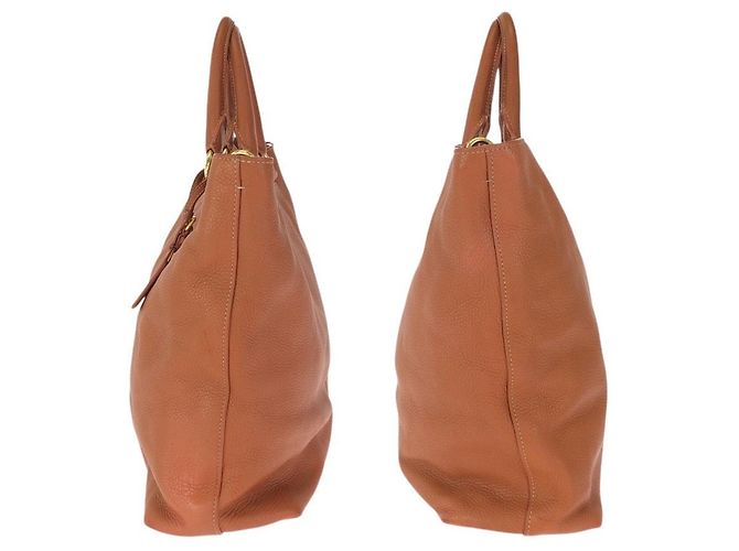Prada Vitello Daino Leder 2way Tote Bag Braun - Ansicht 8