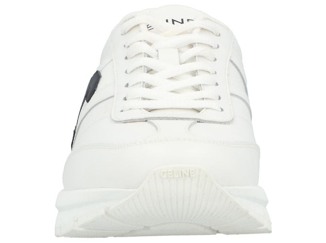 Triomphe Céline SNEAKER CON LACCI LOW RUNNER CR-02 CELINE IN CALFSKIN Bianco - vista 6