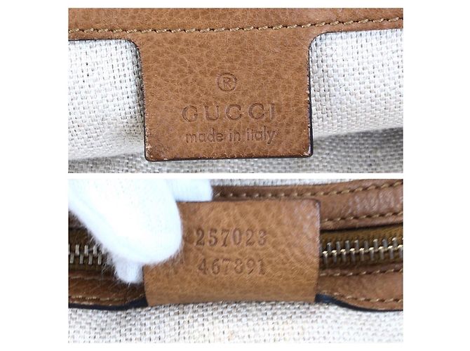 Gucci Marrakech Ledertote Bag Braun - Ansicht 4