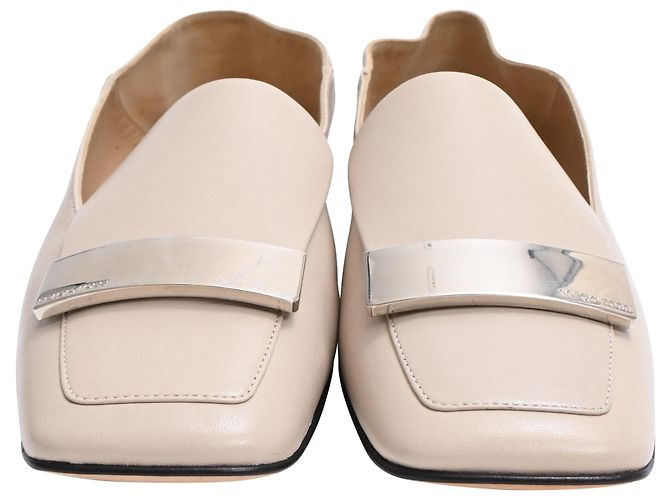 Mocassini Sergio Rossi SR1 Convertible in pelle di agnello beige - vista 2