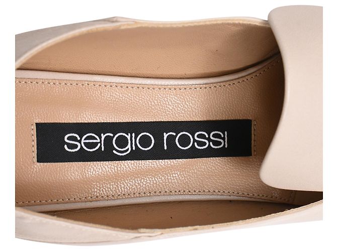 Mocassini Sergio Rossi SR1 Convertible in pelle di agnello beige - vista 9