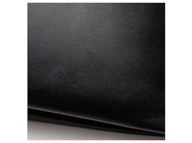 Saint Laurent Puffy Pouch in agnello Nero - vista 10