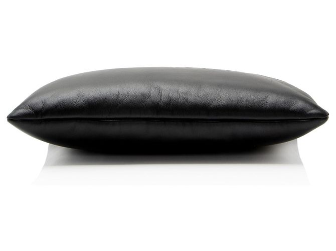 Saint Laurent Puffy Pouch in agnello Nero - vista 4