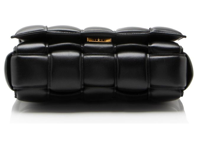 Borsa a tracolla maxi Cassette in agnello Bottega Veneta Nero - vista 4