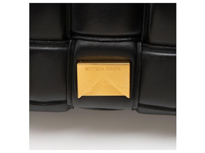 Borsa a tracolla maxi Cassette in agnello Bottega Veneta Nero - vista 8
