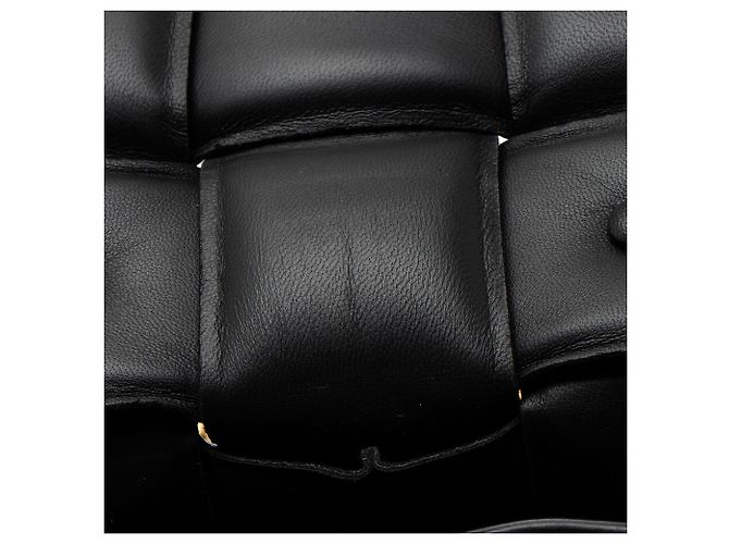 Borsa a tracolla maxi Cassette in agnello Bottega Veneta Nero - vista 9