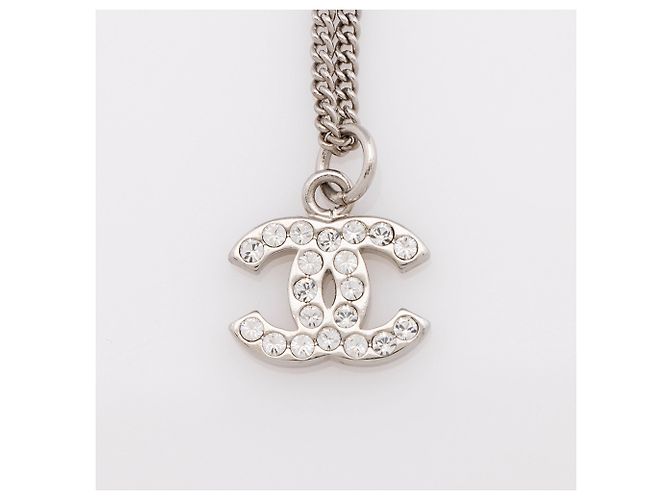 Gabrielle Collana Chanel Crystal CC Argento Metallico - vista 4
