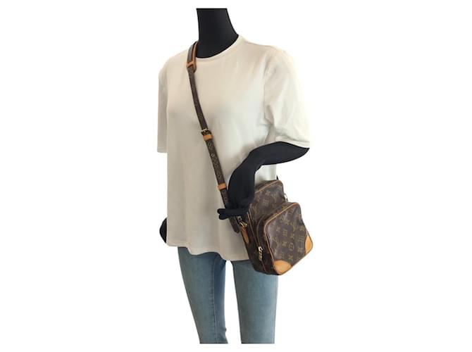 Borsa Messenger Louis Vuitton Monogram Amazon Marrone - vista 7