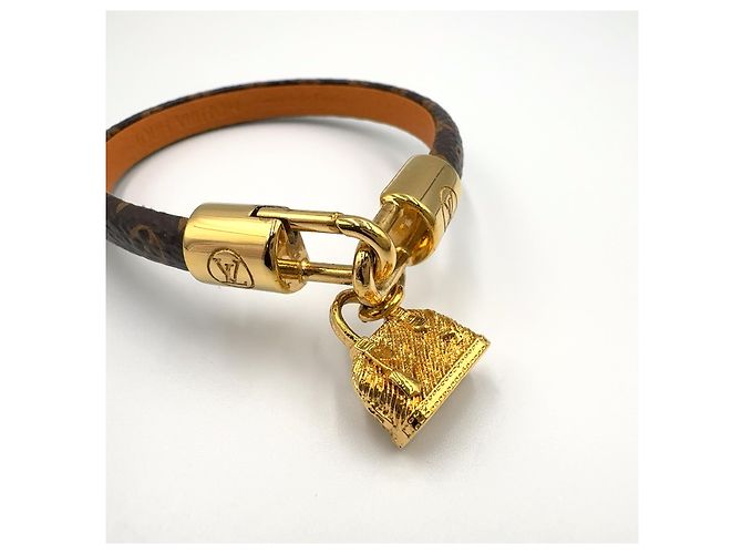 Bracciale Louis Vuitton Alma Oro Marrone - vista 5
