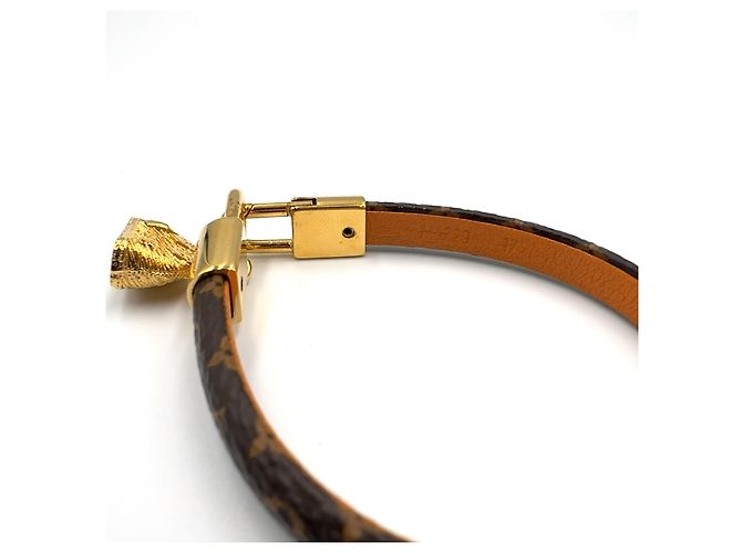Bracciale Louis Vuitton Alma Oro Marrone - vista 8
