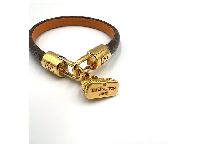 Bracciale Louis Vuitton Alma Oro Marrone - vista 9