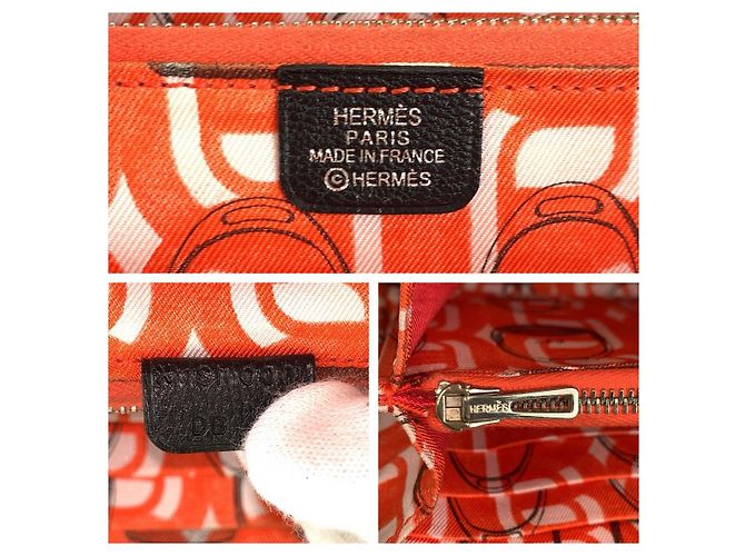 Portafoglio lungo in seta e struzzo Azap di Hermès Blu - vista 3