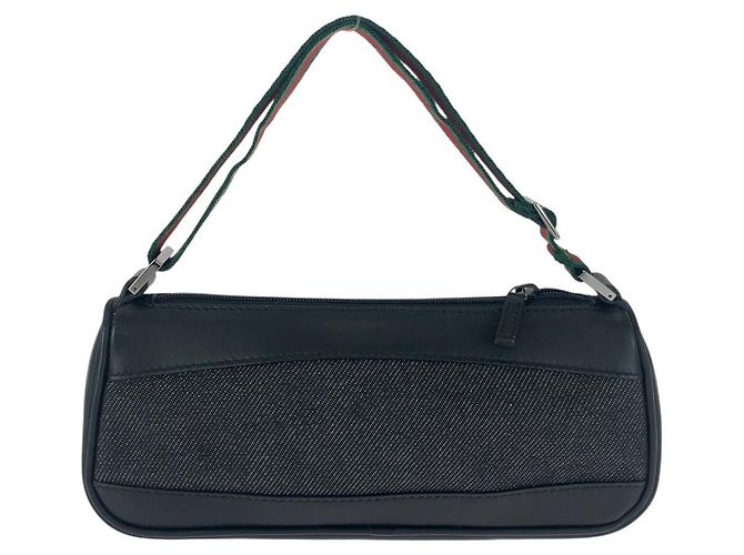 Pochette accessorio in pelle Gucci Nero - vista 2