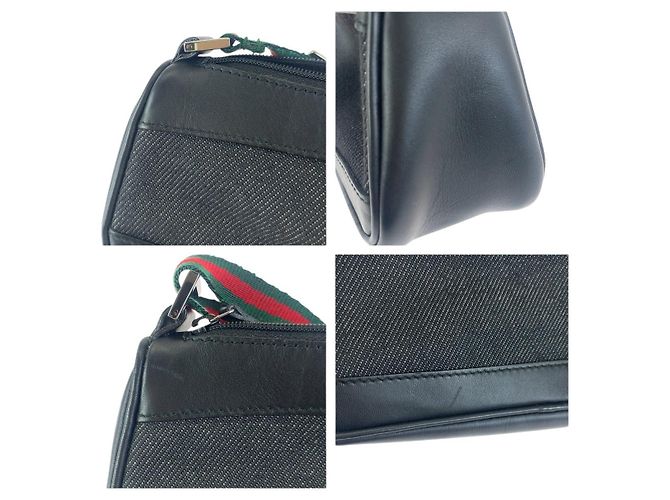 Pochette accessorio in pelle Gucci Nero - vista 5