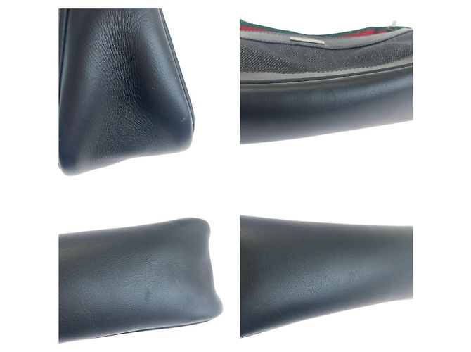 Pochette accessorio in pelle Gucci Nero - vista 6