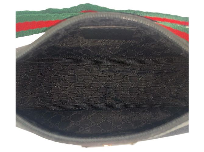 Pochette accessorio in pelle Gucci Nero - vista 9