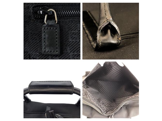 Borsa Boston Gucci in tela e pelle 2WAY Nero - vista 5