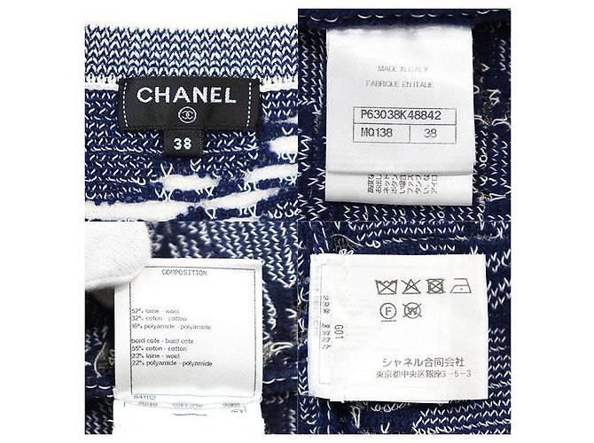 Timeless Cárdigan Chanel P63038 de lana y algodón Azul - vista 10