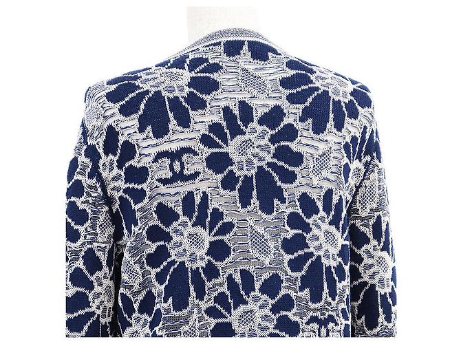 Timeless Cárdigan Chanel P63038 de lana y algodón Azul - vista 16