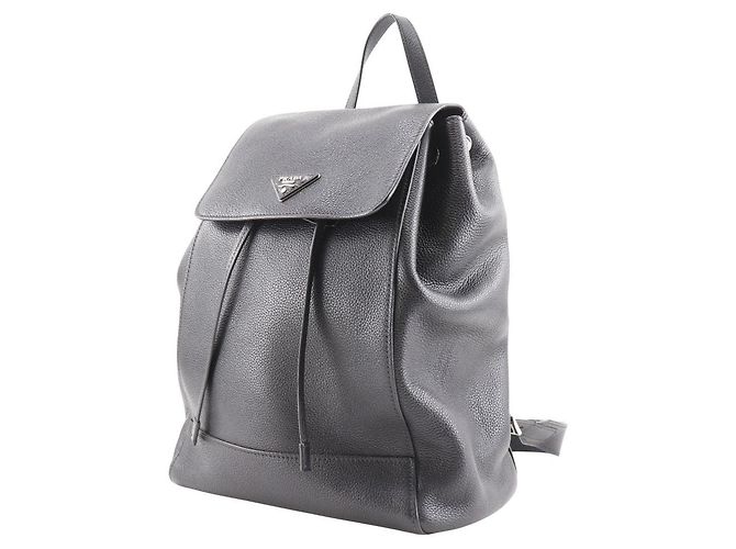Prada 1BZ007 Calf 2way Backpack Black - view 4