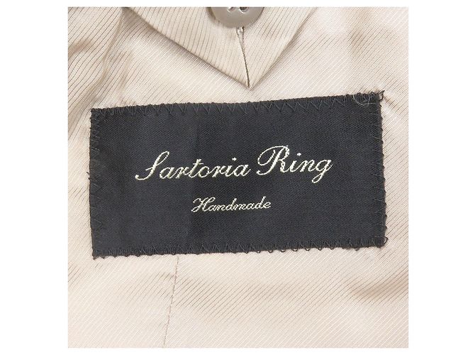 Autre Marque Langer Kaschmir Mantel Sartoria Ring Chester Coat Beige Kamel - Ansicht 6