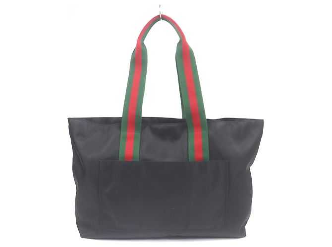 Gucci Sherry Line Nylon Tote Bag Schwarz - Ansicht 3
