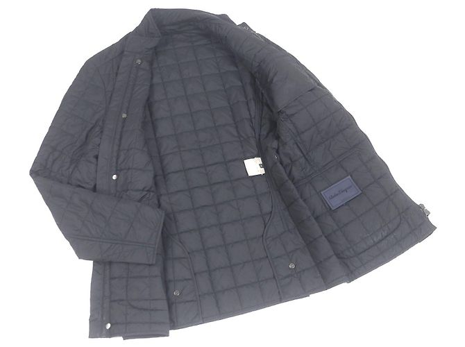 Polyesterjacke Salvatore Ferragamo Blau Marineblau - Ansicht 3