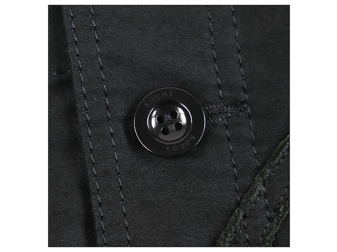 Sacai Moleskin Embroidered Patch Jacket Cotton Jacket Black - view 6