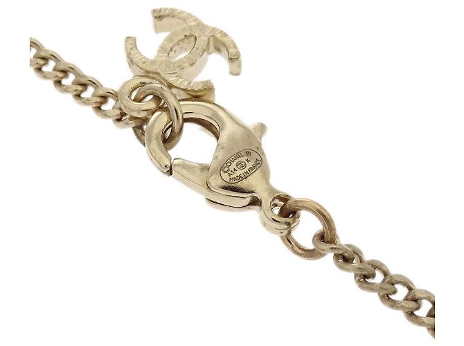 Pendente quadrato CC in metallo Chanel D'oro - vista 4