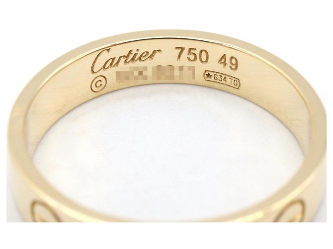 Anello Mini Love di Cartier in oro giallo 18K D'oro - vista 3