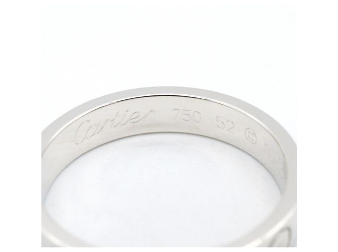 Cartier Mini Love Ring aus 18K Weißgold Silber - Ansicht 3