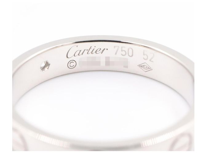 Cartier Mini Love Band Ring Silber - Ansicht 4