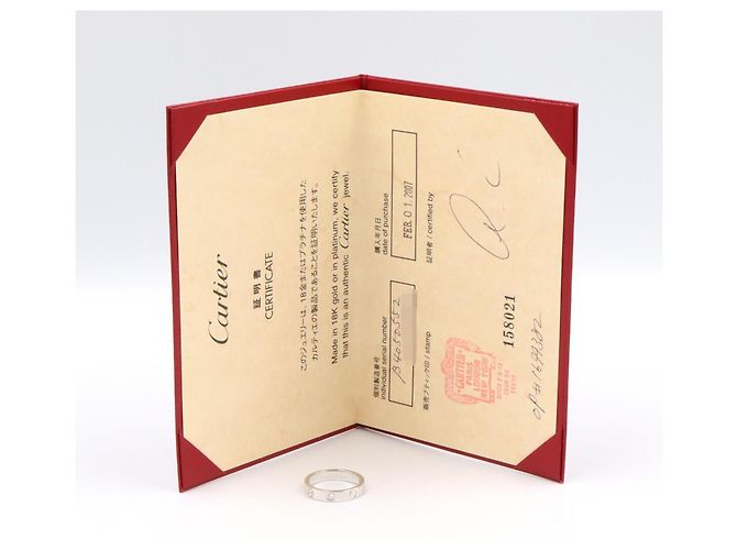 Cartier Mini Love Band Ring Silber - Ansicht 7