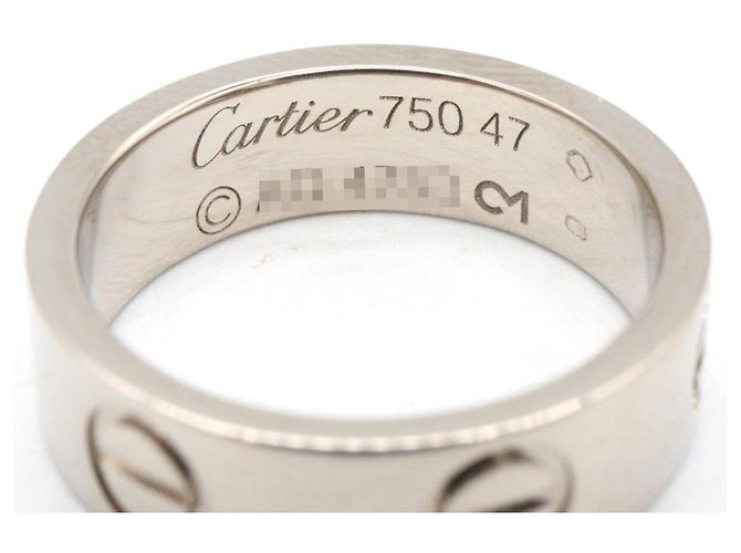 Cartier Love Ring aus 18K Weißgold Silber - Ansicht 3