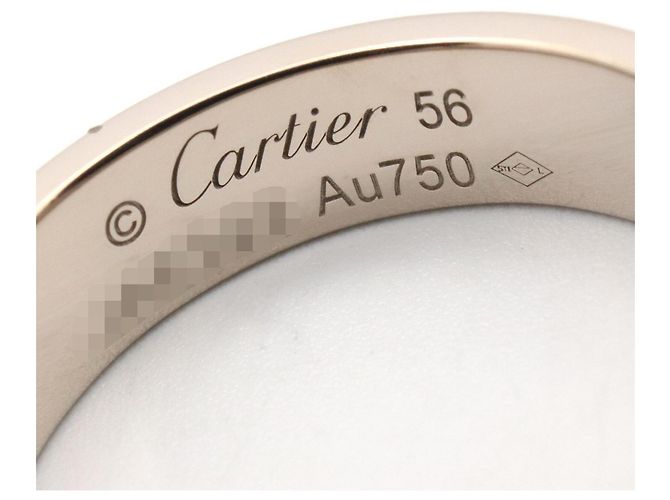 Cartier Love Ring aus 18K Weißgold Silber - Ansicht 4