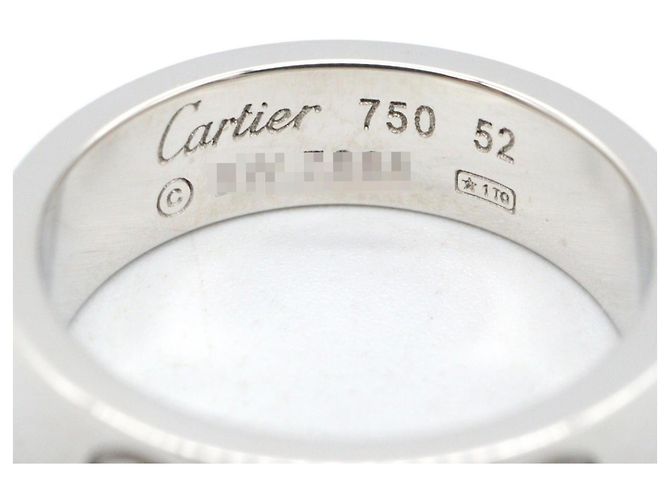 Cartier Love Ring aus 18K Weißgold Silber - Ansicht 3