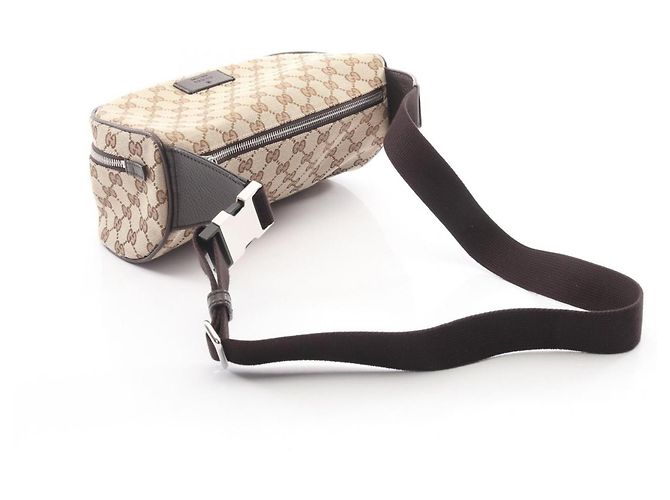 Marsupio Gucci GG Canvas Marrone Beige - vista 2