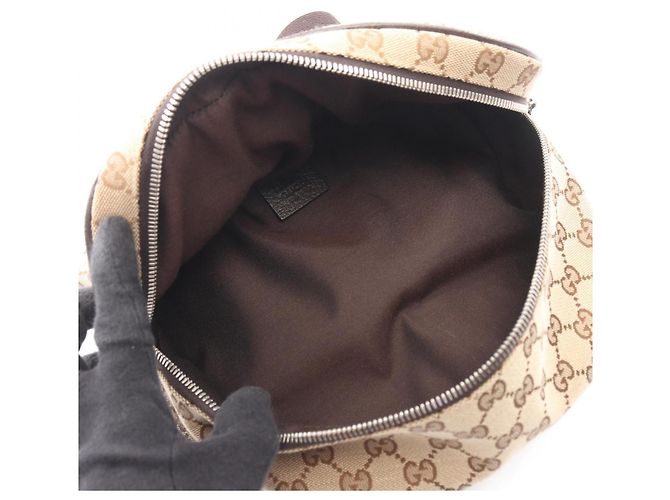 Marsupio Gucci GG Canvas Marrone Beige - vista 3