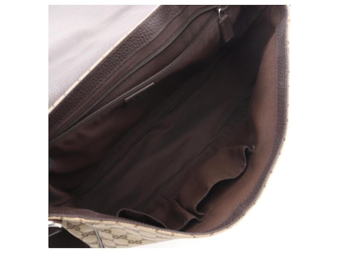 Borsa a Spalla Gucci GG Canvas Marrone Beige - vista 3