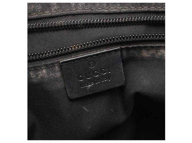Borsa Tote Gucci GG Canvas Nero - vista 4