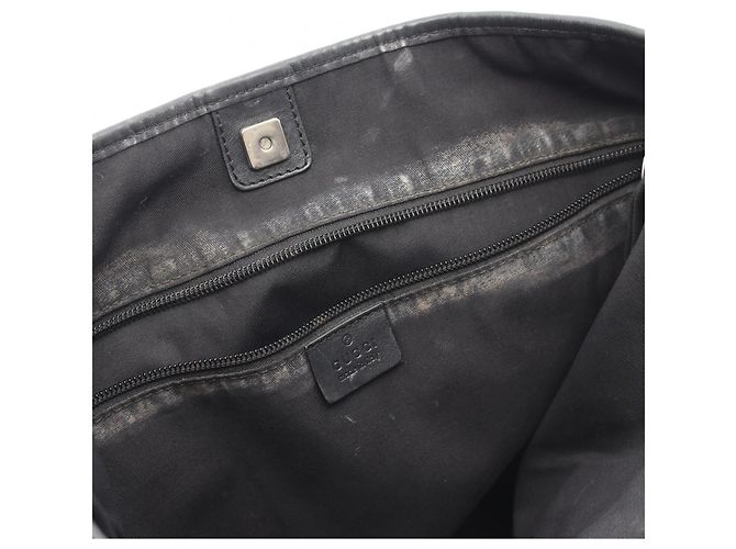 Borsa Tote Gucci GG Canvas Nero - vista 5